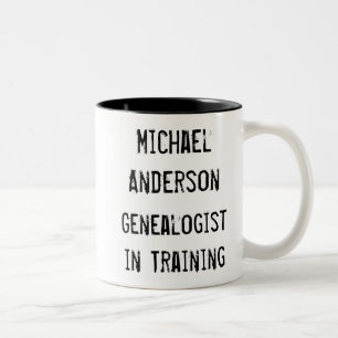 Taza Bicolor Genealogía Divertida Ancestro Personalizado
