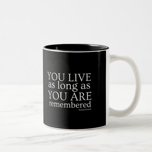 Taza Bicolor Genealogía Mug (negro) (Derecha)
