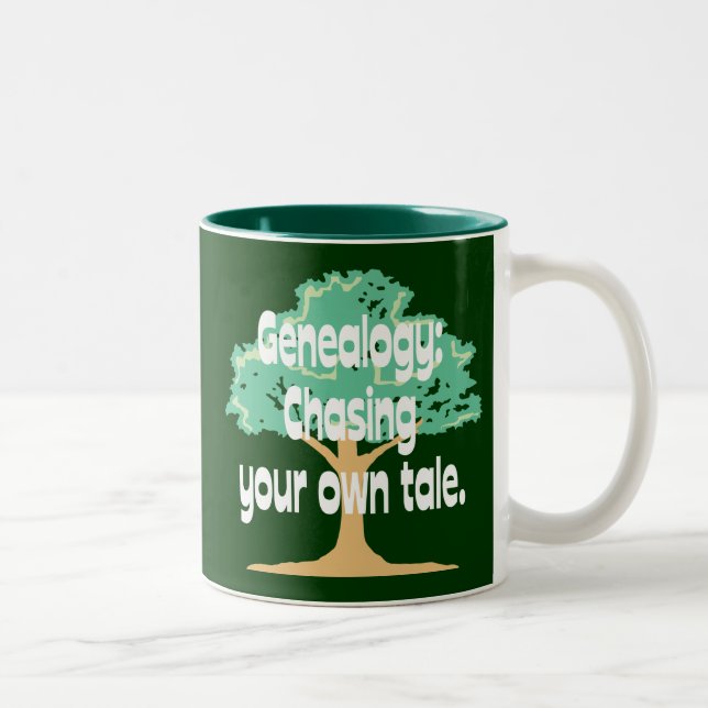Taza Bicolor Genealogía: Persecución de su propio cuento (Derecha)