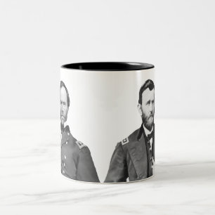 Taza Bicolor Generales Sherman y Grant