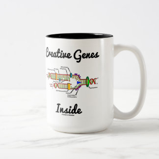 Taza Bicolor Genes creativos internos (replicación del ADN)