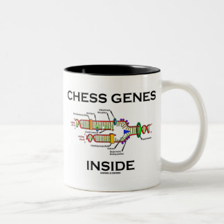 Taza Bicolor Genes de ajedrez dentro del humor de replicación d