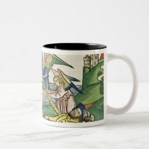 Taza Bicolor Génesis 28 la escalera de 10 Jacob, de la