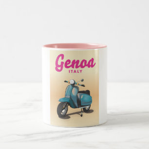 Taza Bicolor Genoa Italia scooter