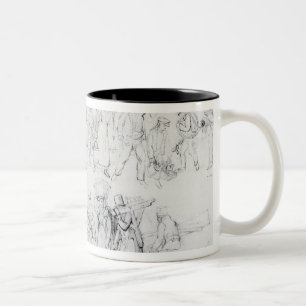 Taza Bicolor Gente de diversos empleos