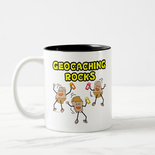 Taza Bicolor Geocaching Rocks (Izquierda)