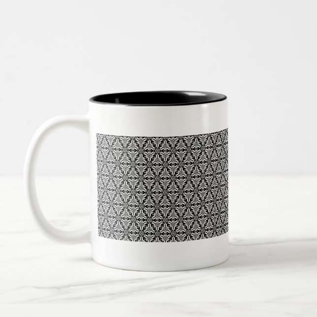 Taza Bicolor Geode eléctrico Crystal Checkerboard de lujo (Izquierda)