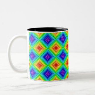 Taza Bicolor Geometric Topography - Two-Tone Mug