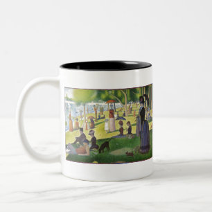 Taza Bicolor George Seurat un domingo en La Grande Jatte famoso