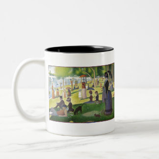 Taza Bicolor George Seurat un domingo en La Grande Jatte famoso
