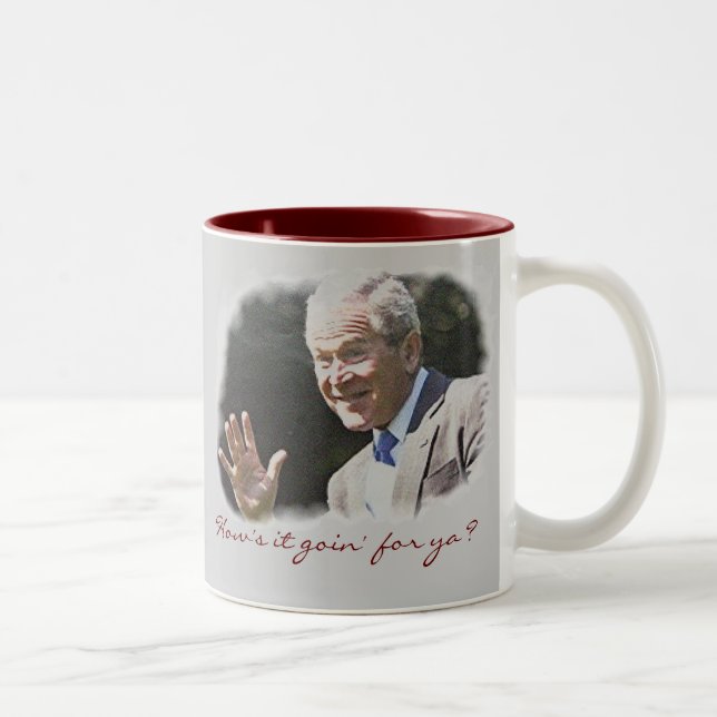 Taza Bicolor George W. Bush (Derecha)