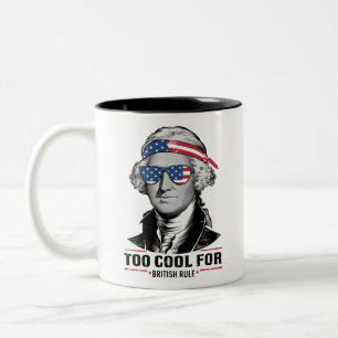 Taza Bicolor George Washington de acuerdo con la regla británic