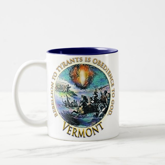 Taza Bicolor George Washington Vermont Mug (Izquierda)
