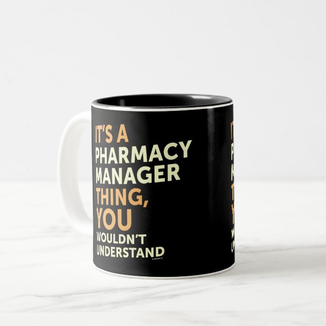 Taza Bicolor Gerente de farmacia (Anverso izquierdo)