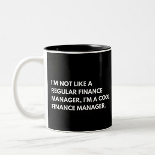 Taza Bicolor Gerente de Finanzas Jefe Divertido Decir