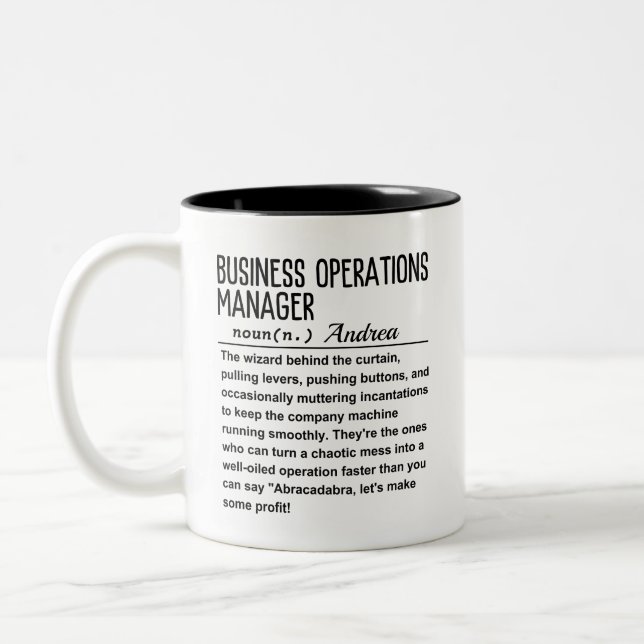 Taza Bicolor Gerente de operaciones comerciales (Izquierda)