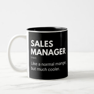 Taza Bicolor Gerente de Ventas Como Un Gerente Normal Pero Much