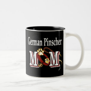 Taza Bicolor German Pinscher Mom Mug