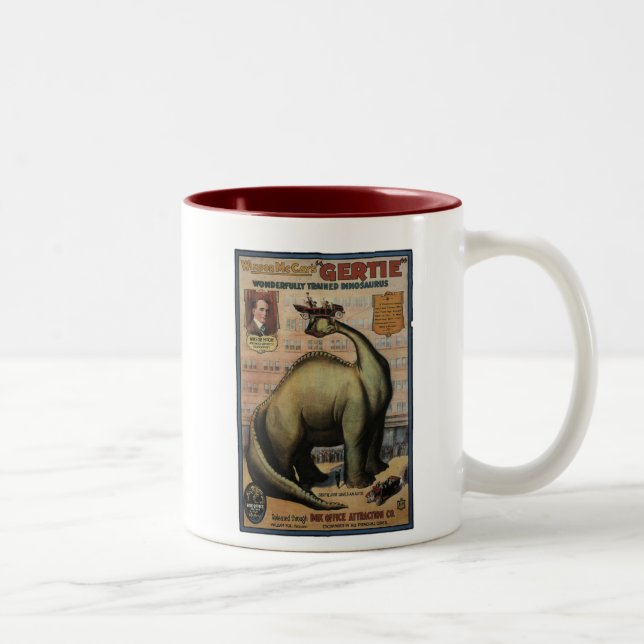 Taza Bicolor Gertie El Dinosaurio (Derecha)