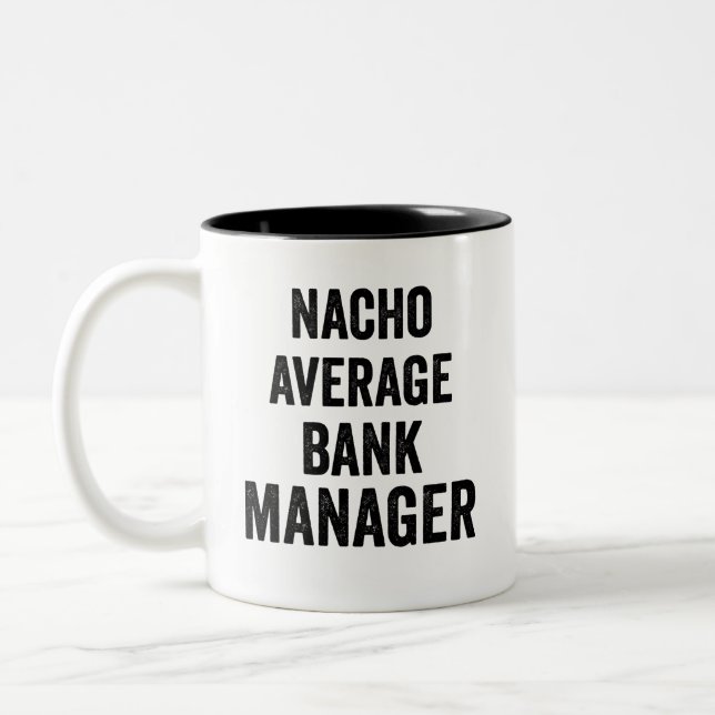 Taza Bicolor Gestor del banco promedio de Nacho (Izquierda)