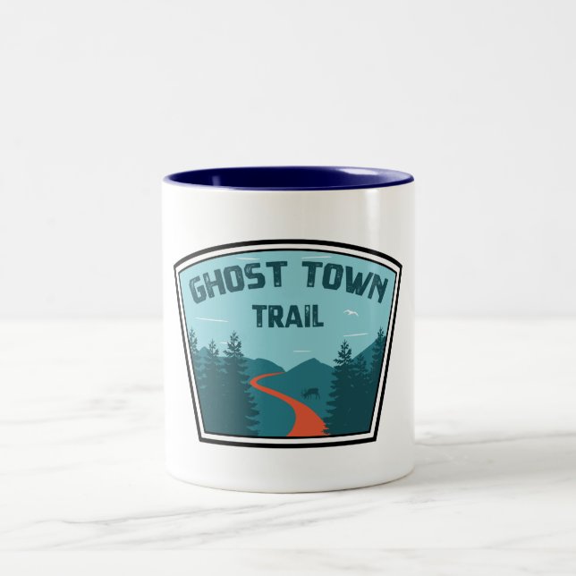 Taza Bicolor Ghost Town Trail Pennsylvania (Centro)