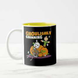 Taza Bicolor Ghoul Ghoul Ghouly Grinning Halloween