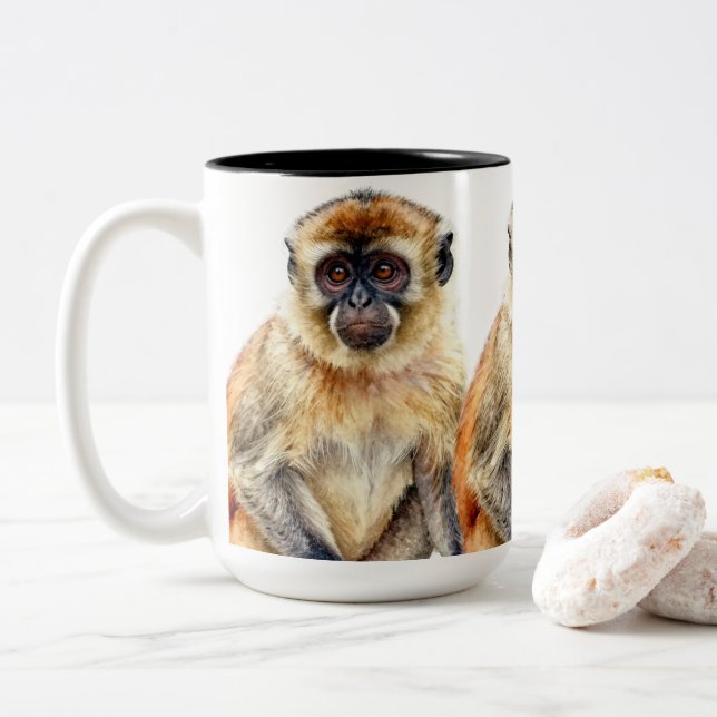 Taza Bicolor Gibbon (Con donut)