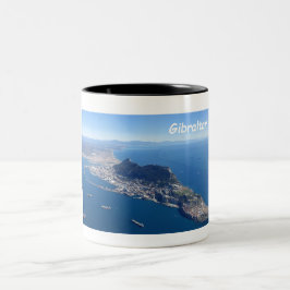 Taza Bicolor Gibraltar desde el aire