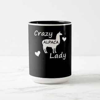 Taza Bicolor Gift de Llama | Crazy Alpaca Lady