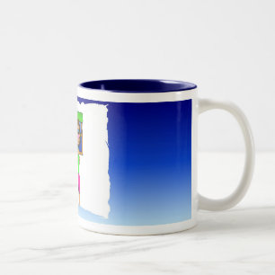 Taza Bicolor Gigi que cocina el azul