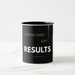 Taza Bicolor Gimnasio de Powerlifting Sin Excusas Solo Resultad