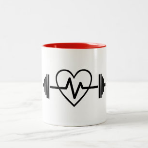 TAZA BICOLOR GIMNASIO ES VIDA