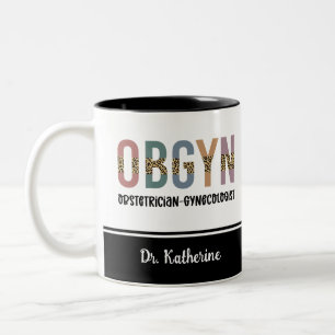 Taza Bicolor Ginecólogo Obstetricista Obstetricista Personaliza