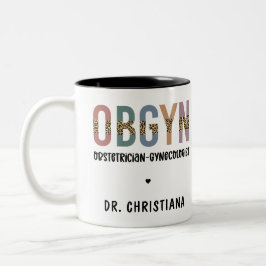 Taza Bicolor Ginecólogo Obstetricista Obstetricista Personaliza
