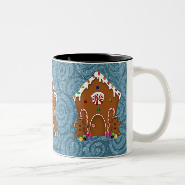Taza Bicolor Gingerbread House Mug (Derecha)