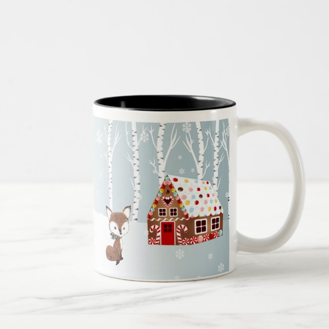 Taza Bicolor Gingerbread House MUG (Derecha)