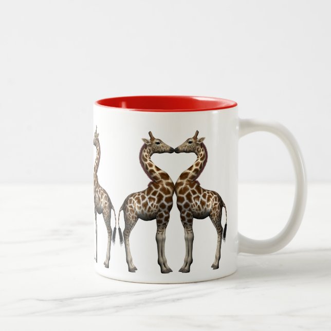 Taza Bicolor Girafas enamoradas (Derecha)