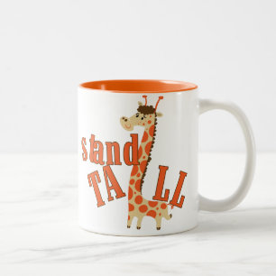 Taza Bicolor Giraffe Stand Tall