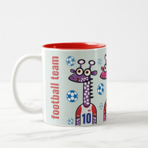 Taza Bicolor Giraffe USA football