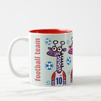 Taza Bicolor Giraffe USA football