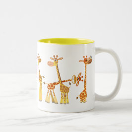 Taza Bicolor Giraffes personalizados: El cerdo