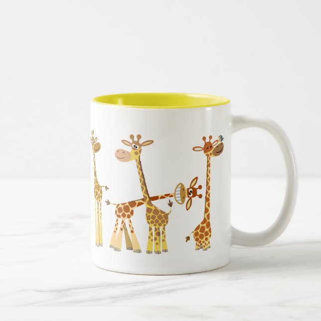 Taza Bicolor Giraffes personalizados: El cerdo (Derecha)