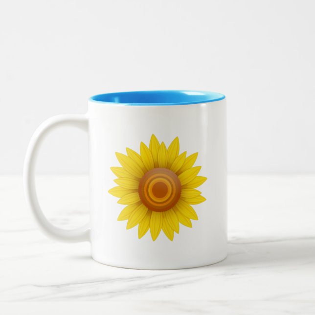 Taza Bicolor Girasol (Izquierda)
