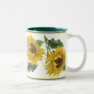 Taza Bicolor Girasol dorado