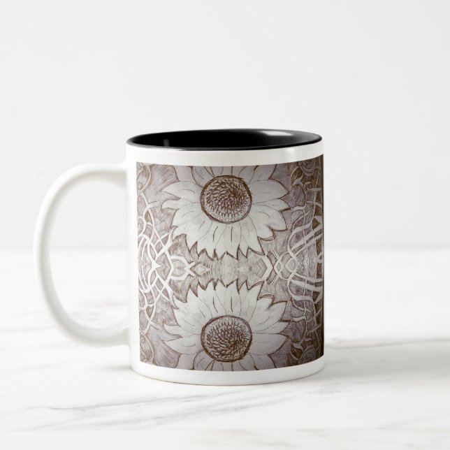 Taza Bicolor girasol en casa (Izquierda)