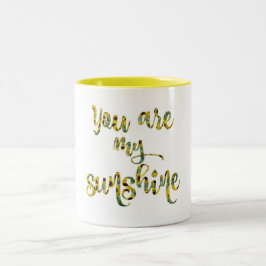 Taza Bicolor Girasol Eres mi cita Sunshine