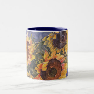 Taza Bicolor Girasoles