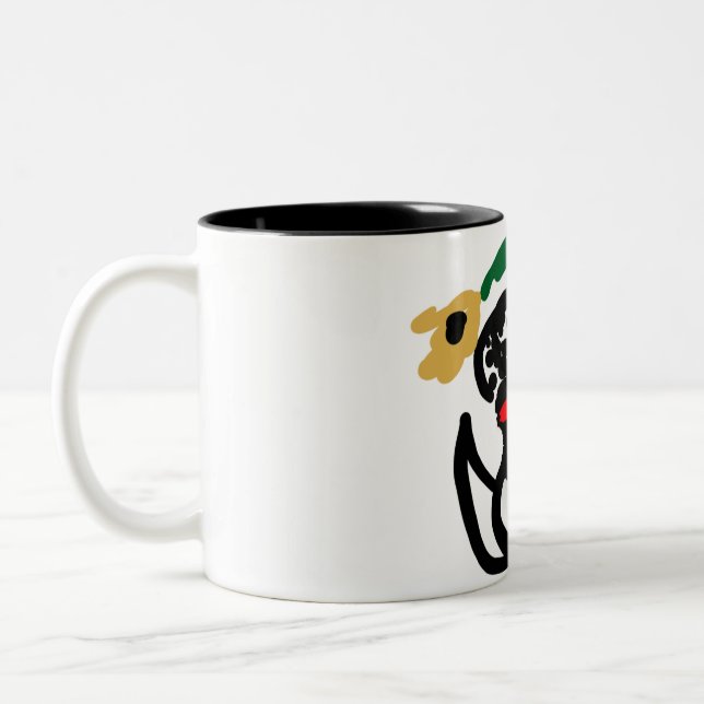 Taza Bicolor girasoles dálmatas (Izquierda)