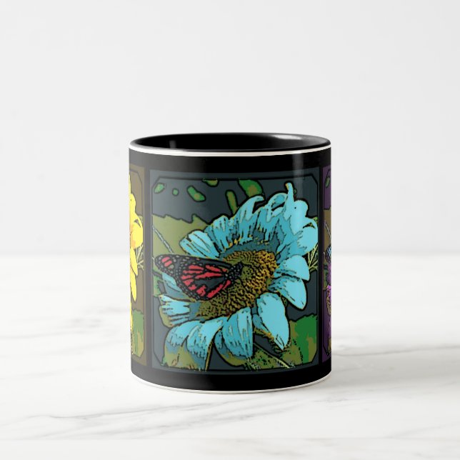 Taza Bicolor 'Girasoles pintados (Centro)