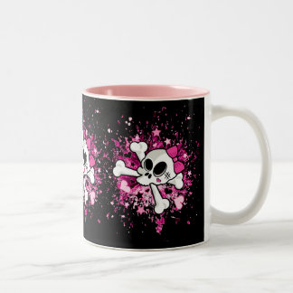 Taza Bicolor Girlie Skull